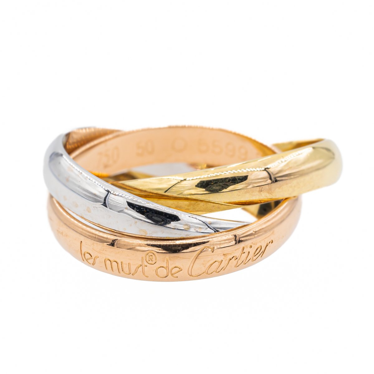 Cartier Wedding Ring Triple Ring Cartier Cartier Tri Gold And