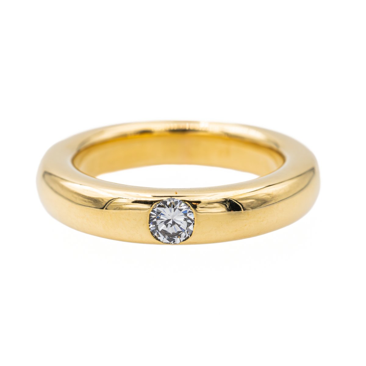 Bague Or Jaune 18K Sertie D'une Perle - Taille 51 - Poinçon Tête D'aigle - Occasion (repolie)