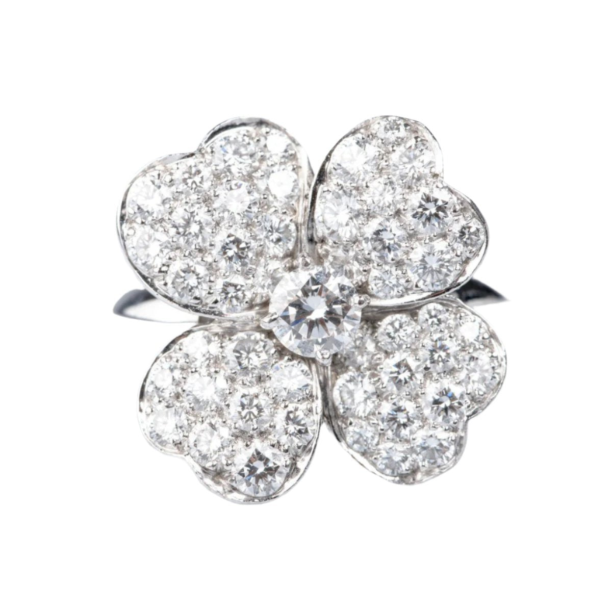 VAN CLEEF & ARPELS “Cosmos” ring in white gold and diamonds