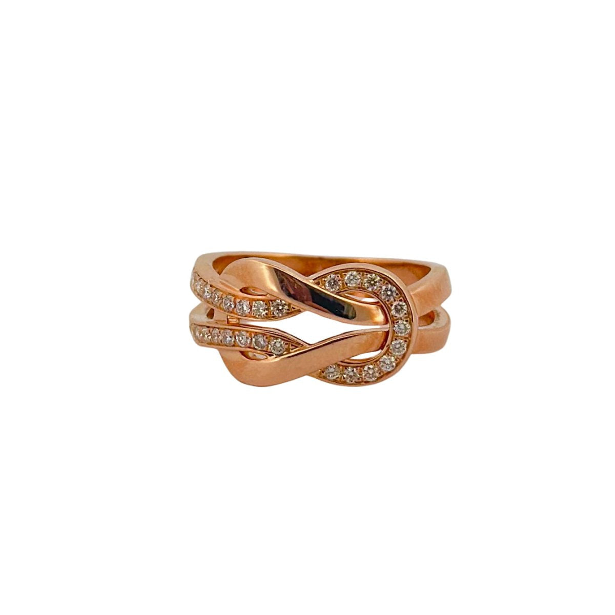 FRED ring in pink gold and diamonds – Castafiore