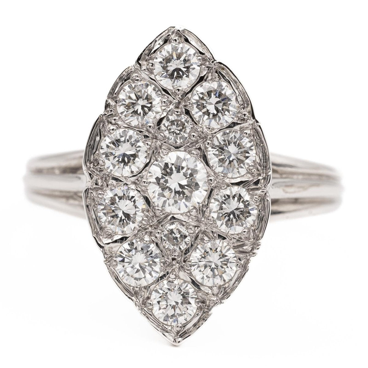 Marquise Ring White Gold Diamond – Castafiore
