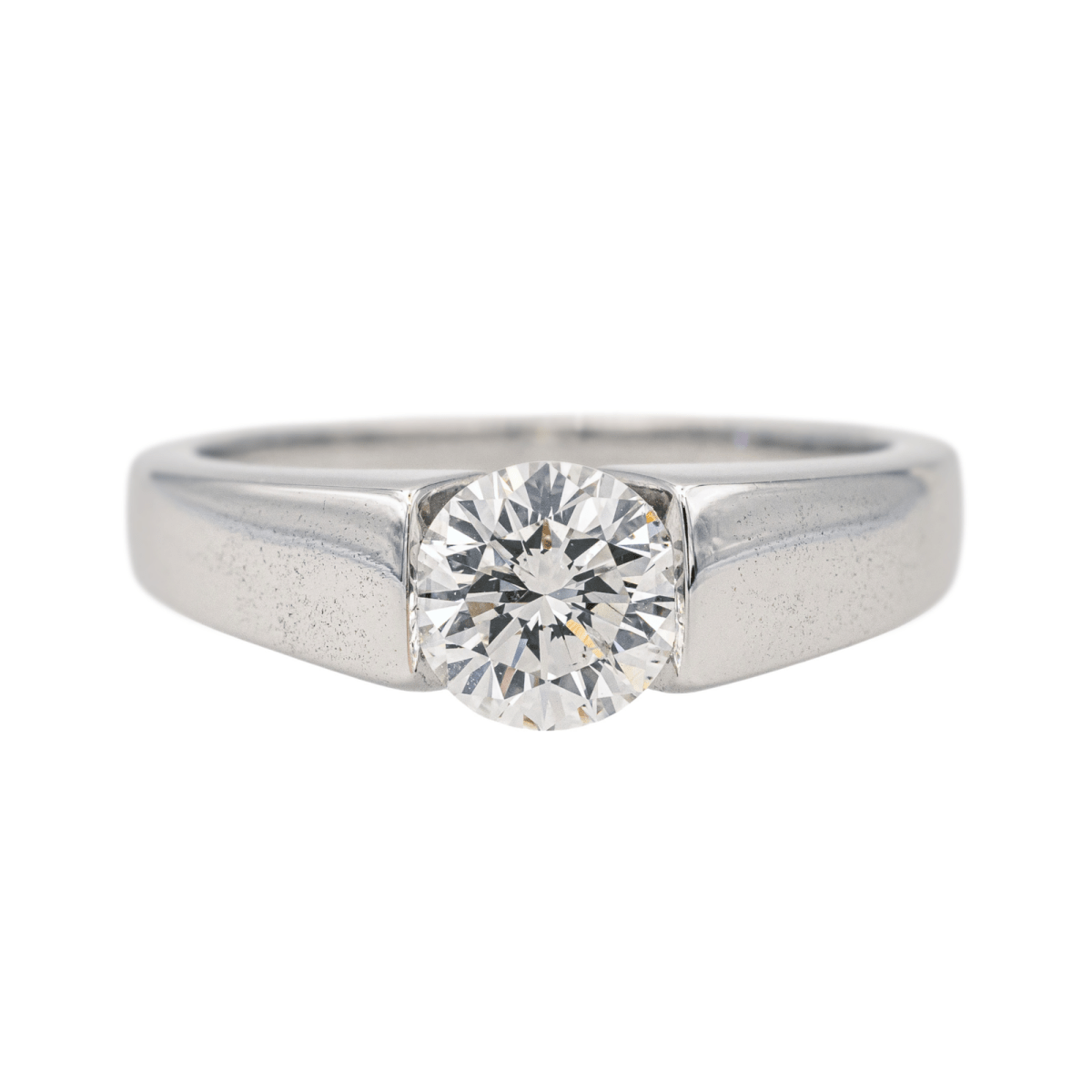Bague Solitaire en or blanc et diamant – Castafiore