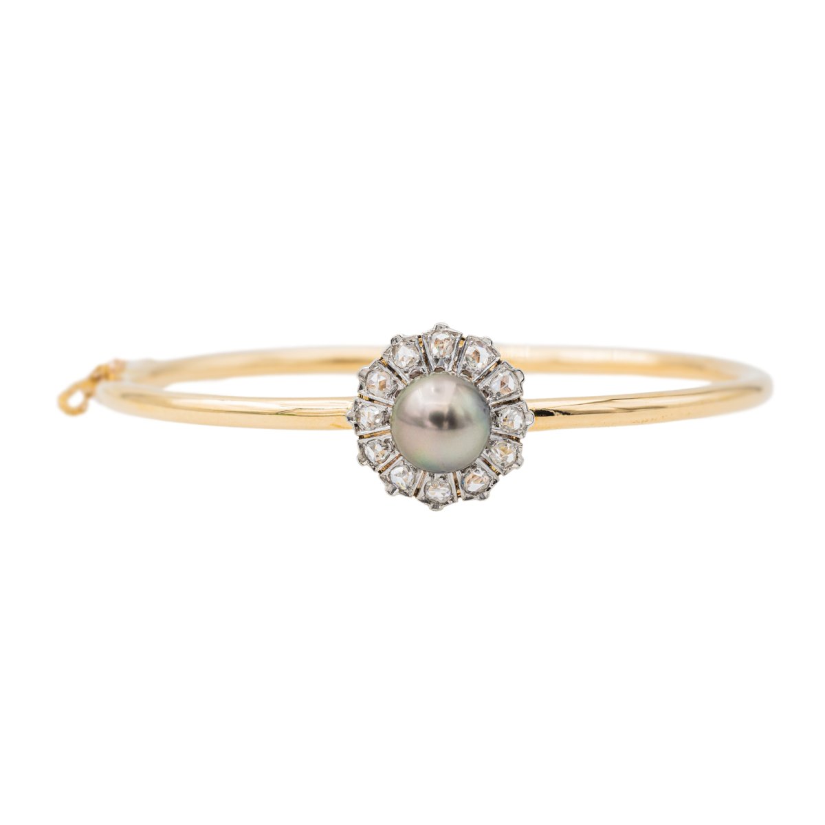 Bracelet En Or 18 Carats - Perles Jaunes - Poids 1,32 Grammes - Neuf Sans Emballage