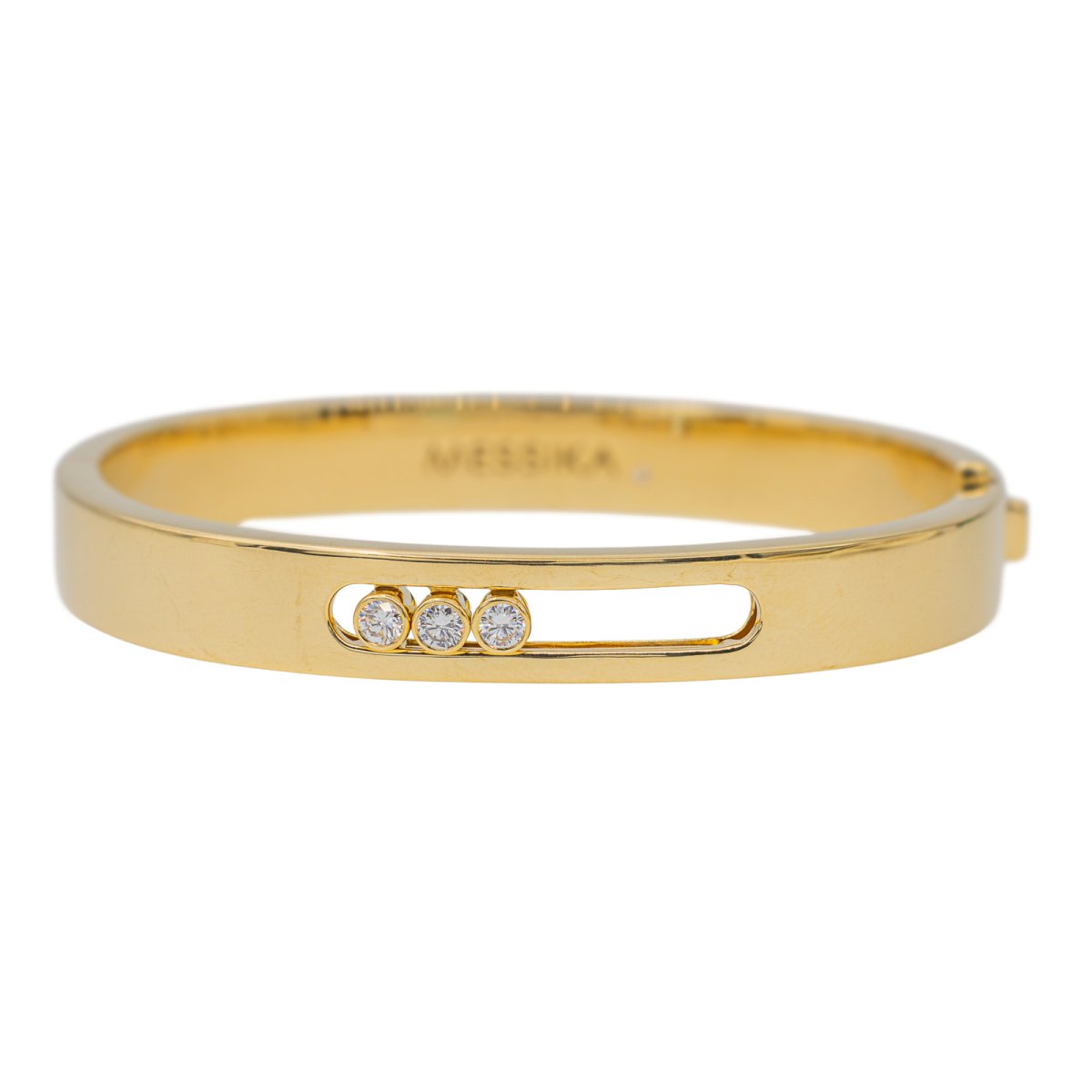 MESSIKA “Bangle Move” bracelet in yellow gold and diamond – Castafiore