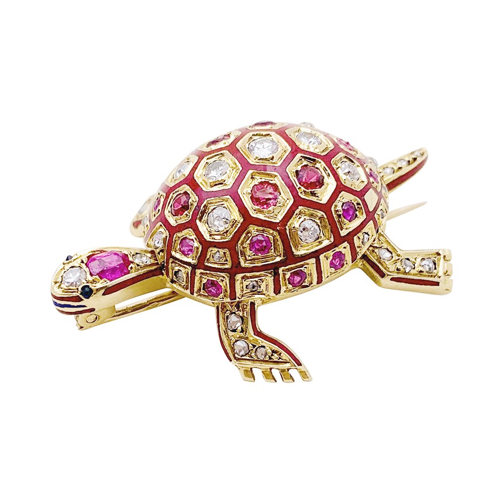 Broche Fantaisie Tortue Métal Doré Strass | Le grenier de Baptiste Broche Fantaisie Tortue Métal Doré Strass | Le grenier de Baptiste