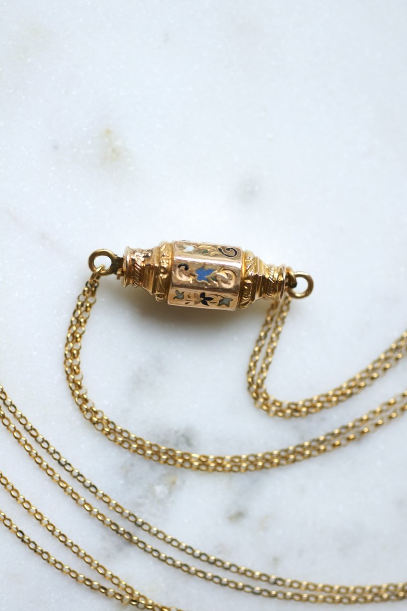 Collier Vintage Créateur En Bakélite - Méga Fermoir, Style Années 70, Occasion En Bon état