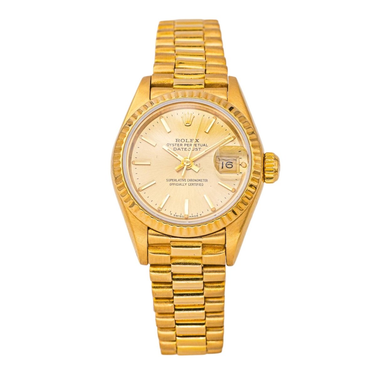 Watch ROLEX Lady-Datejust in yellow gold