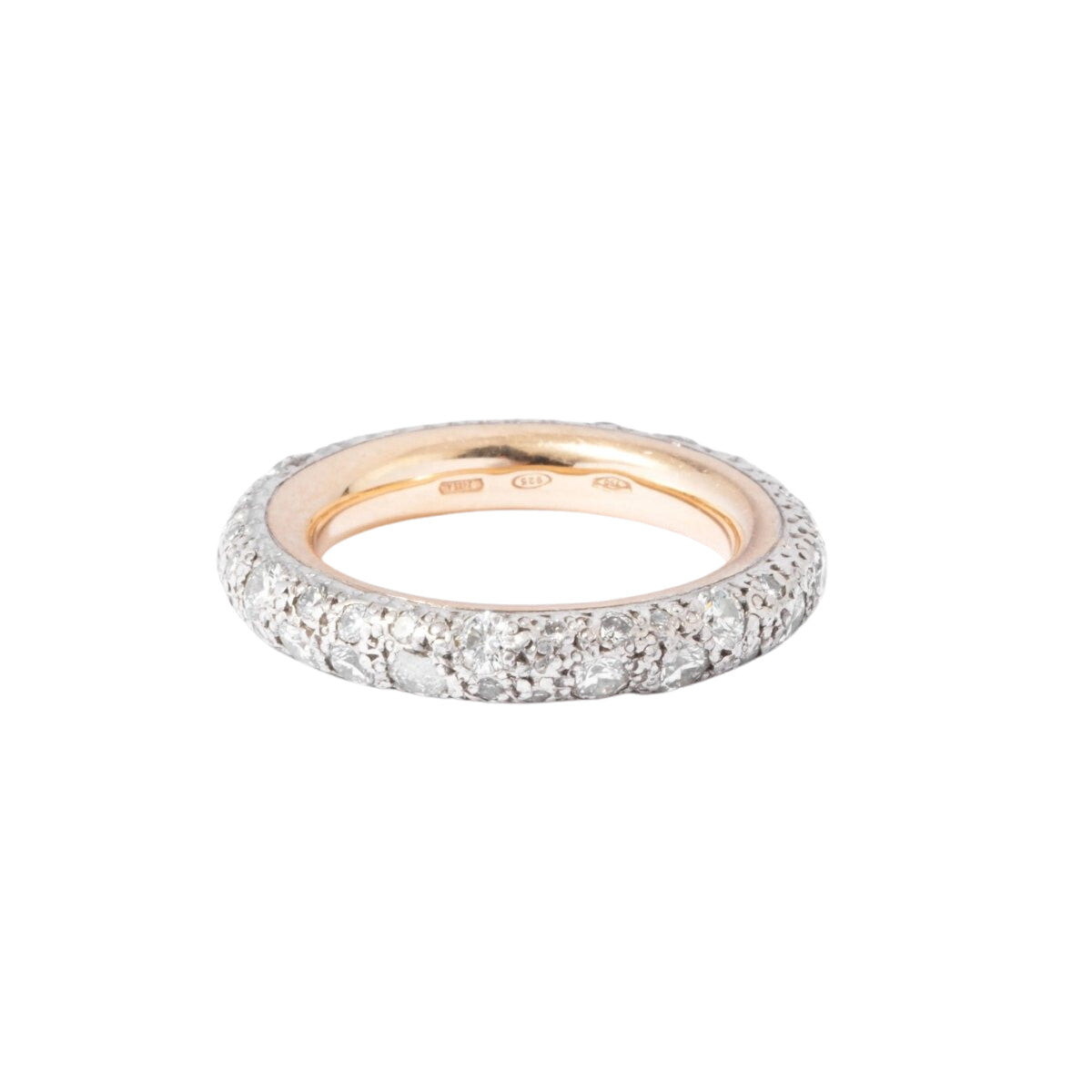Wedding ring in white gold and diamond from the Pomellato Tango