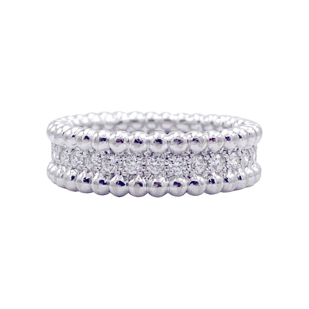 Arpels Bague Perlee VAN CLEEF ARPELS “Perlée” Ring In White Gold