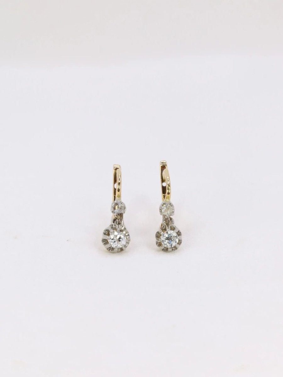CAMILLETTE Boucles d'Oreilles Dormeuses Moyen - Argent main image 1