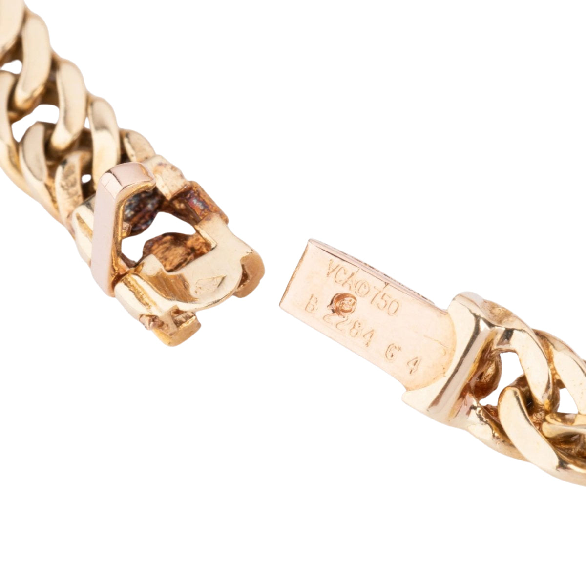 Bracelet en or jaune et diamant ,rubis cabochon de la maison Van Cleef and Arpels - Castafiore