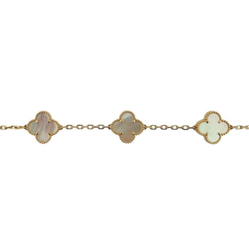 VAN CLEEF & ARPELS “Alhambra” bracelet in yellow gold and