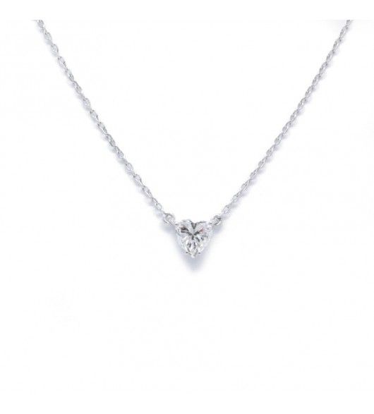 Pendant necklace Heart Diamond carat – Castafiore