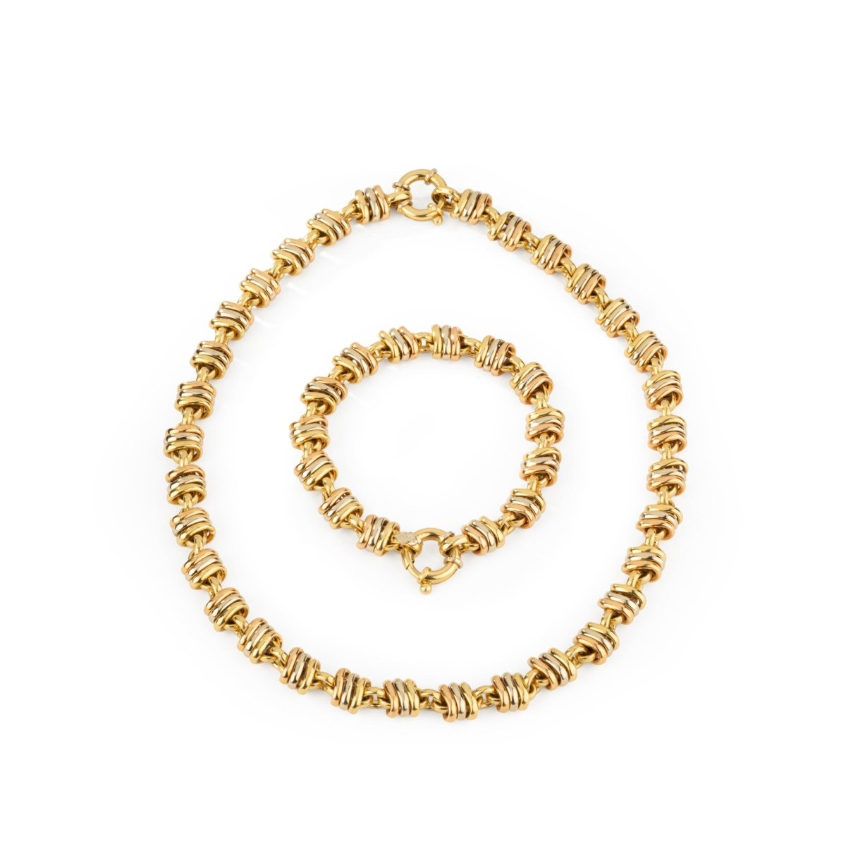 TESA Necklace and Bracelet Set in yellow gold – Castafiore