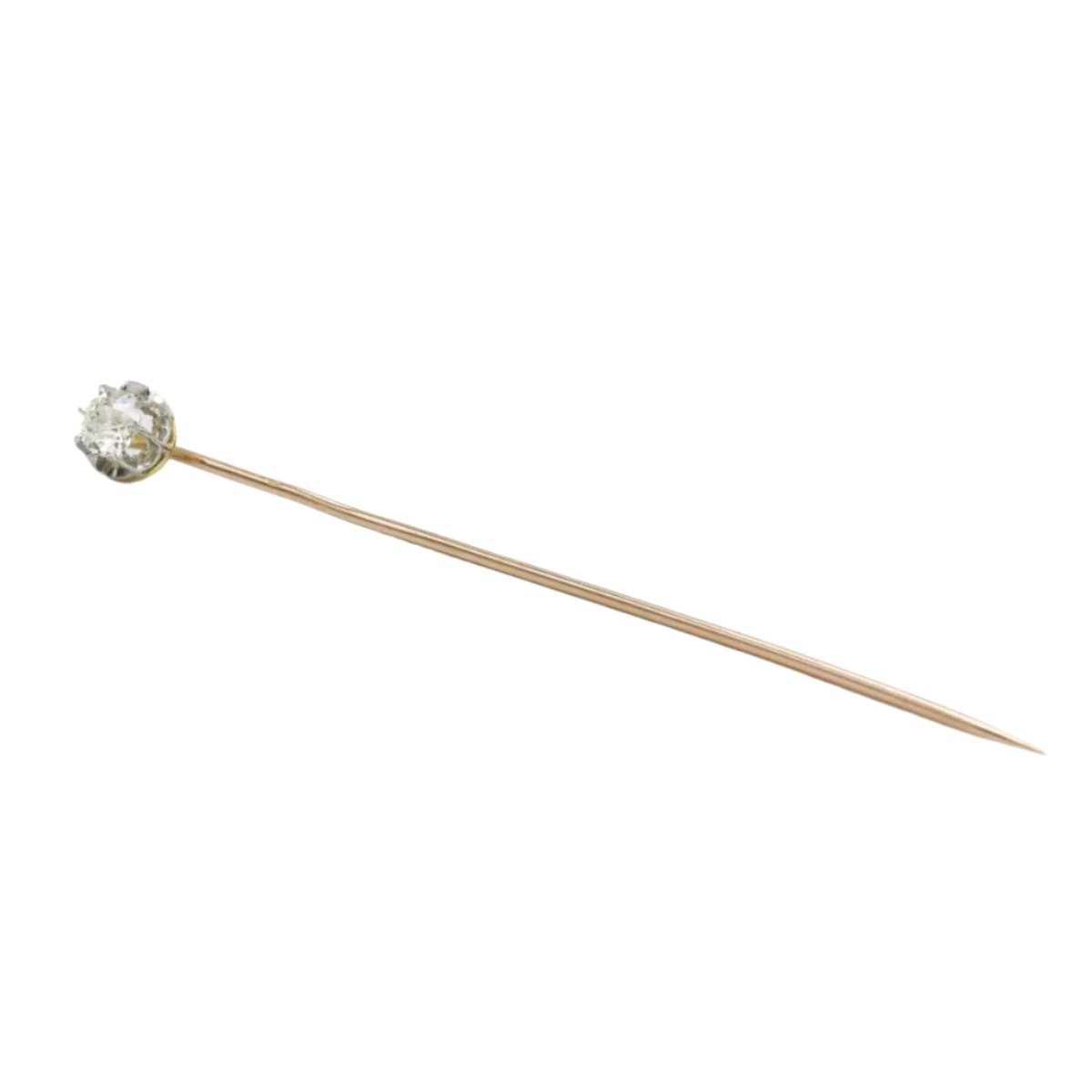 Épingle à Cravate Fleur En Résine Ivoire - Pic Doré, Création Artisanale Pour Mariage Ou Cérémonie