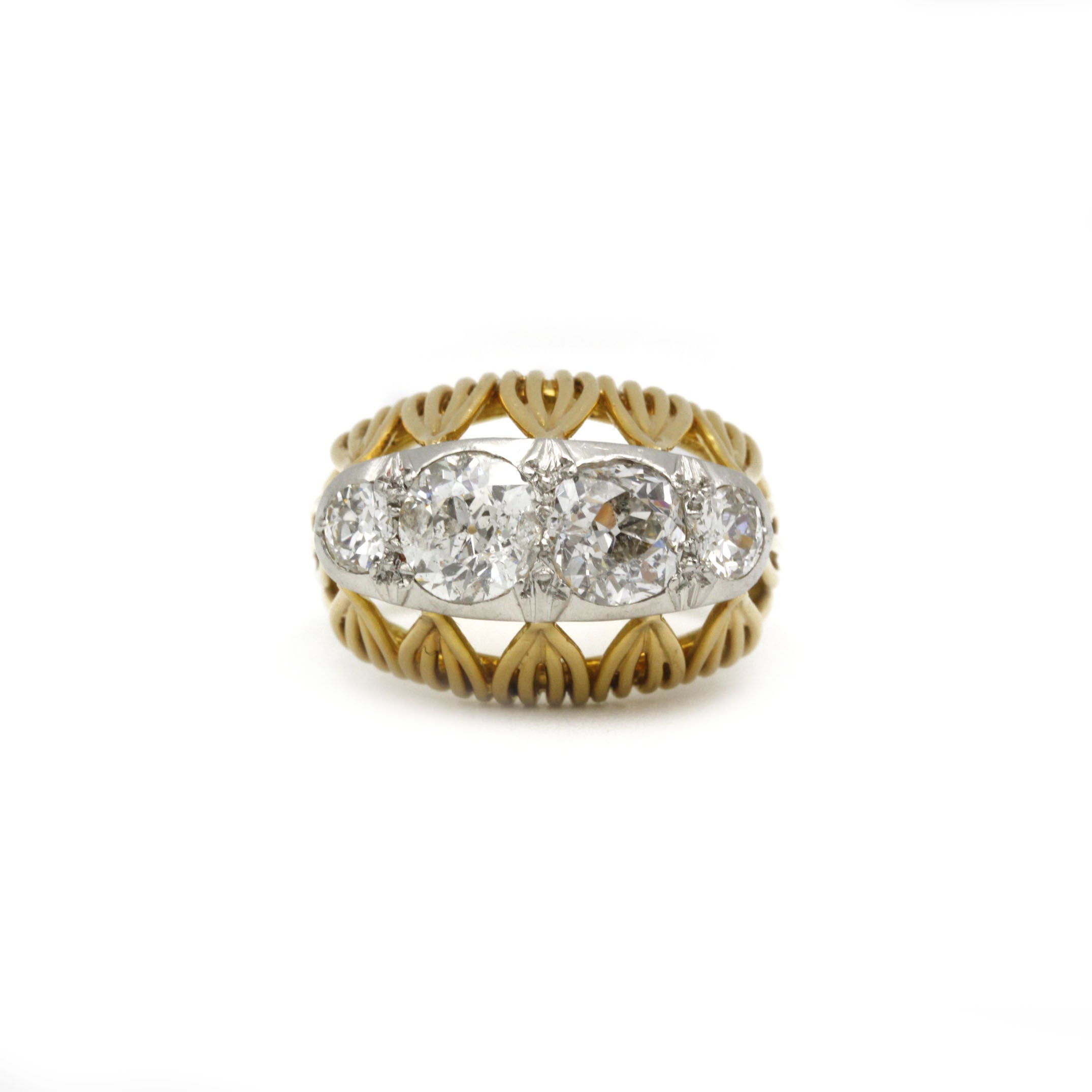 Bague - Or, Platine Et Diamants – Castafiore