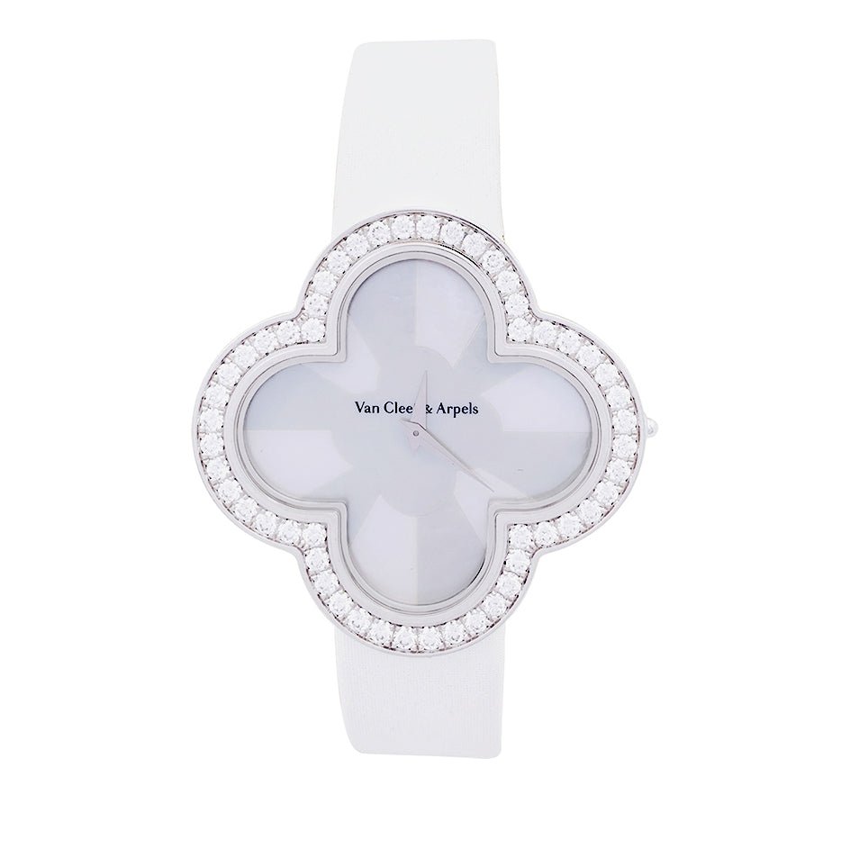 Montre Van Cleef Arpels, Alhambra, or blanc, - Main Image