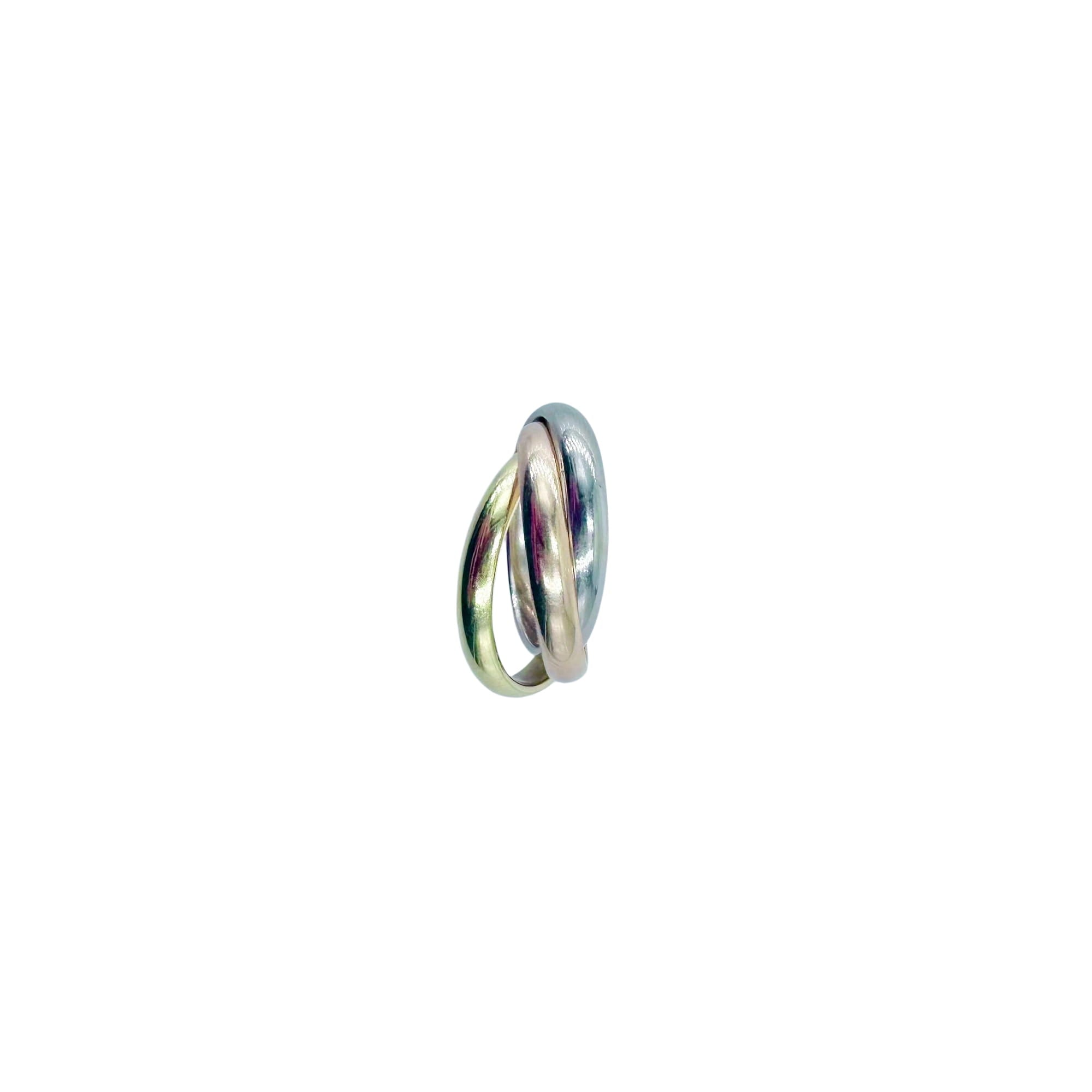 Bague CARTIER "Trinity" en or blanc, or jaune et or rose
