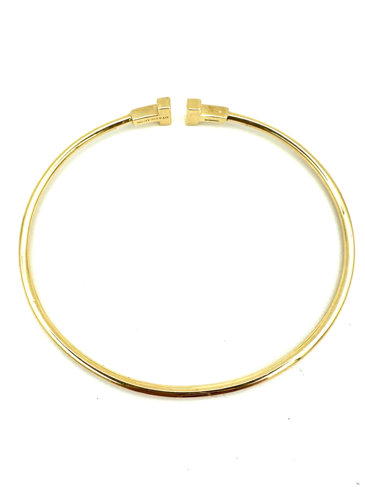 Bracelet Jonc TIFFANY & CO. "Tiffany T" en or jaune