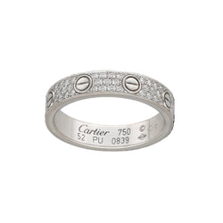 Bague Alliance CARTIER "Love" en or blanc et diamants