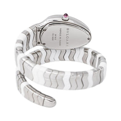 Montre BULGARI Spiga en acier, céramique et spinelle