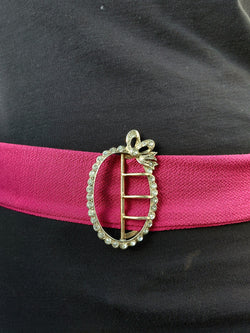 Boucle de Ceinture en Argent Vermeil et Strass