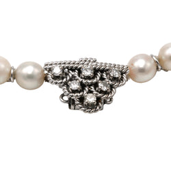 Collier Perles en or blanc et diamants