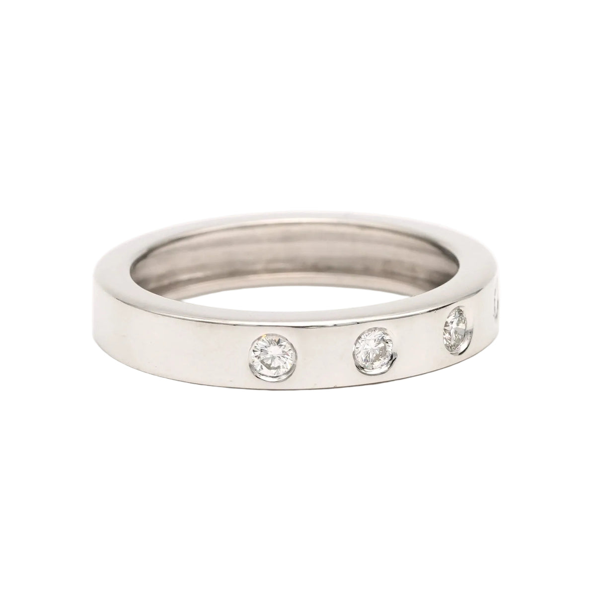 Bague Alliance en or blanc et diamants
