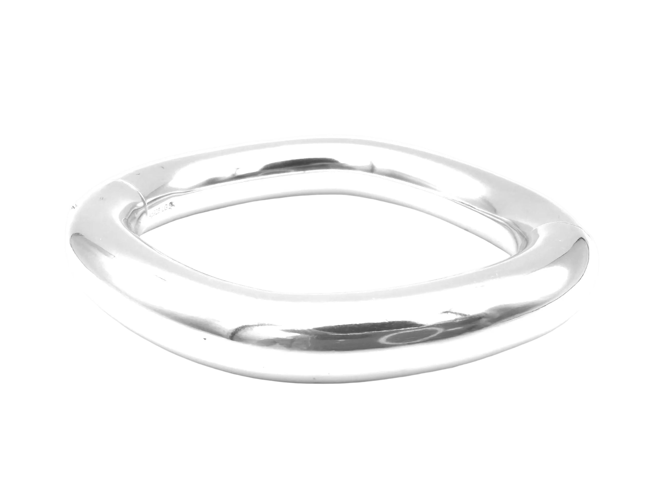 Bracelet Jonc HERMÈS "Lima" en argent