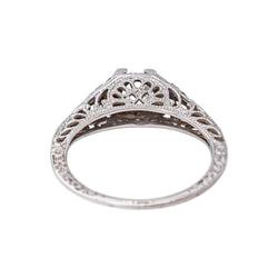 Bague Solitaire Or blanc Diamant