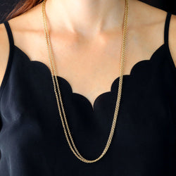 Collier Sautoir en or jaune