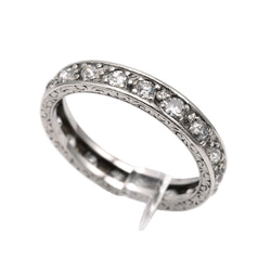 Bague Alliance en or blanc et diamants