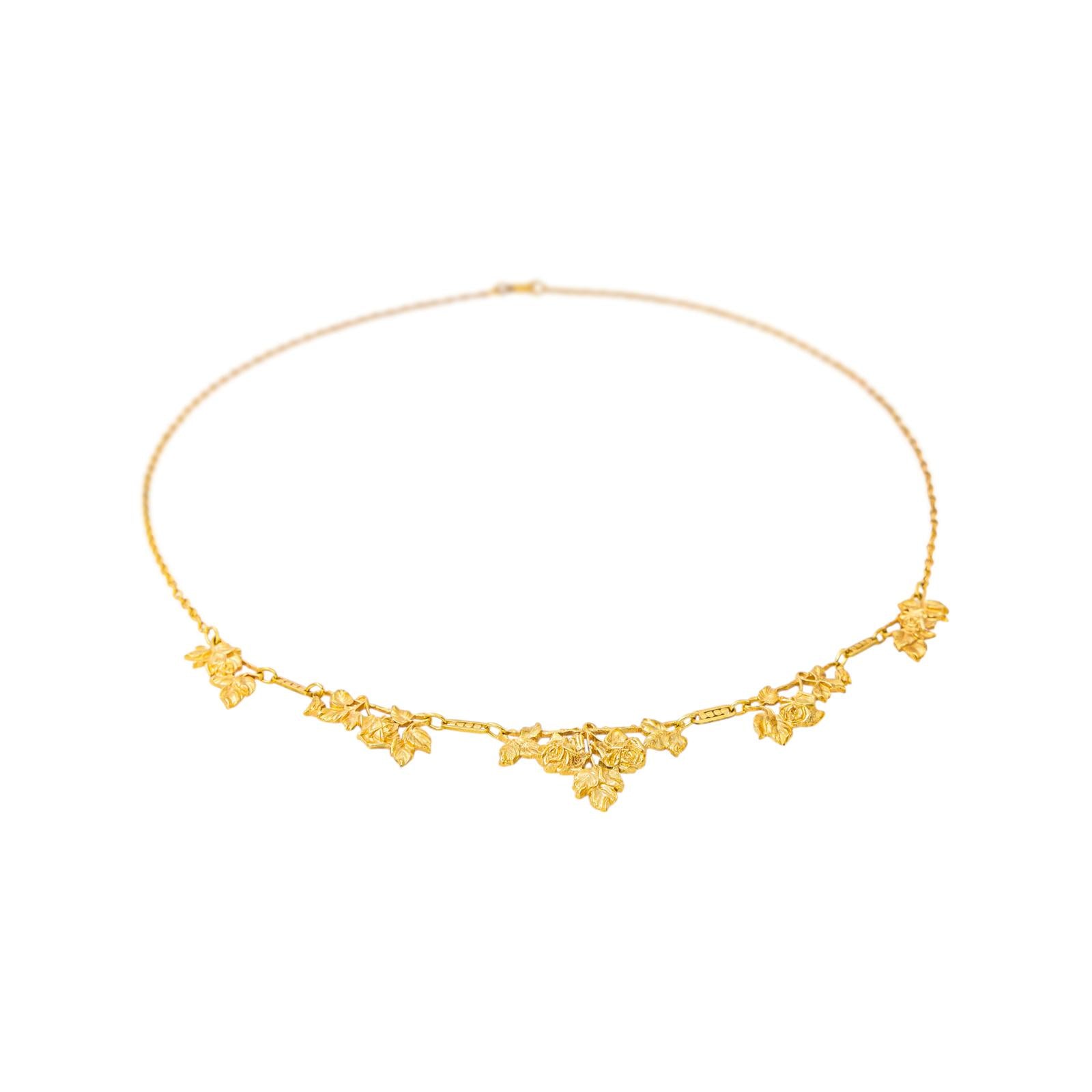 Collier Maille forçat Or jaune