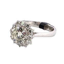 Bague Entourage en or blanc et diamants