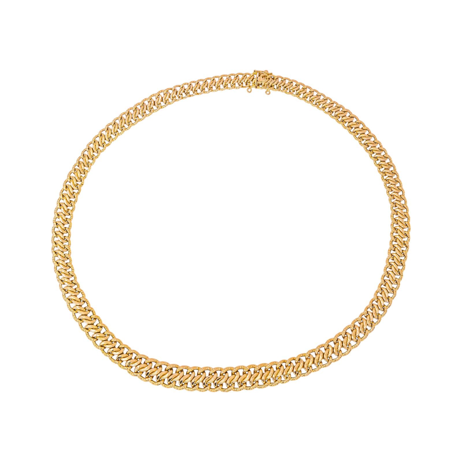 Collier Maille en or rose