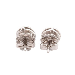 Boucles d'oreilles Puces en or blanc et diamants