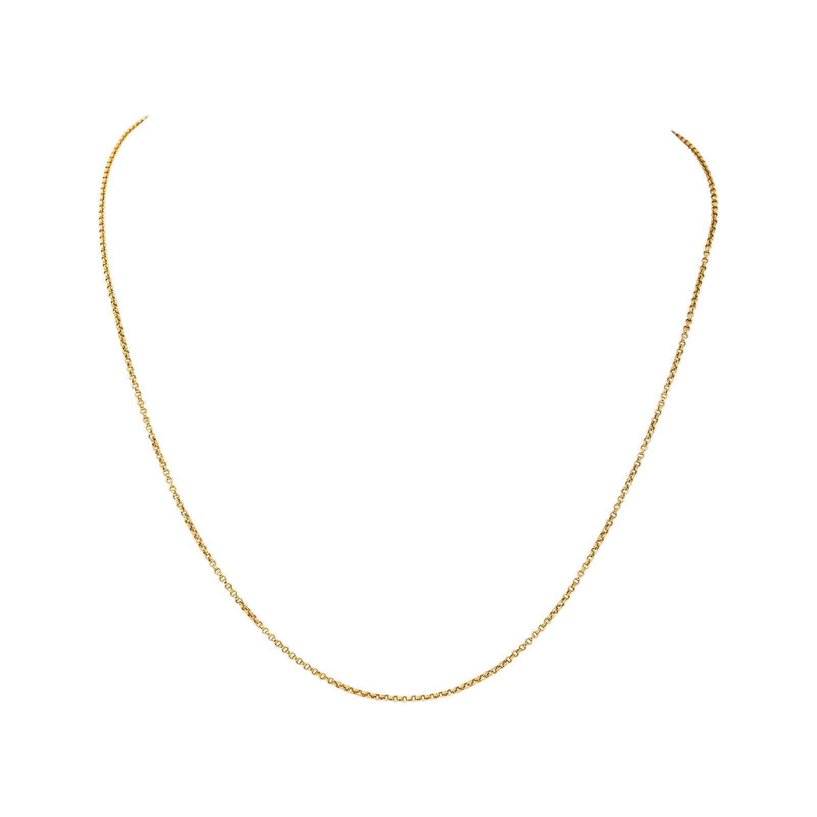 Collier maille Forçat Or jaune