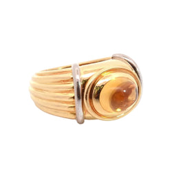 Bague Jonc BOUCHERON "Jaïpur" en or jaune et citrine