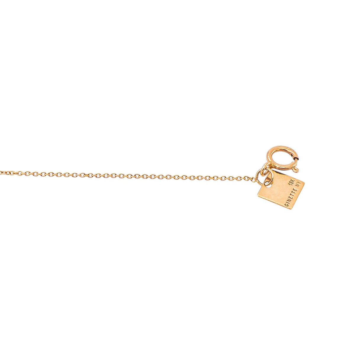 Collier Pendentif GINETTE NY "20" en or rose et diamants