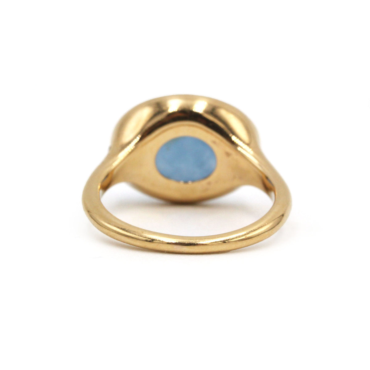 Bague en or jaune, diamants et jade jadéite