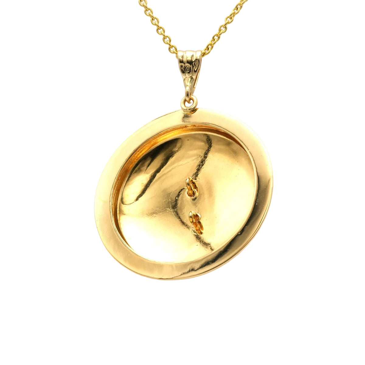 Pendentif en or jaune et rubis