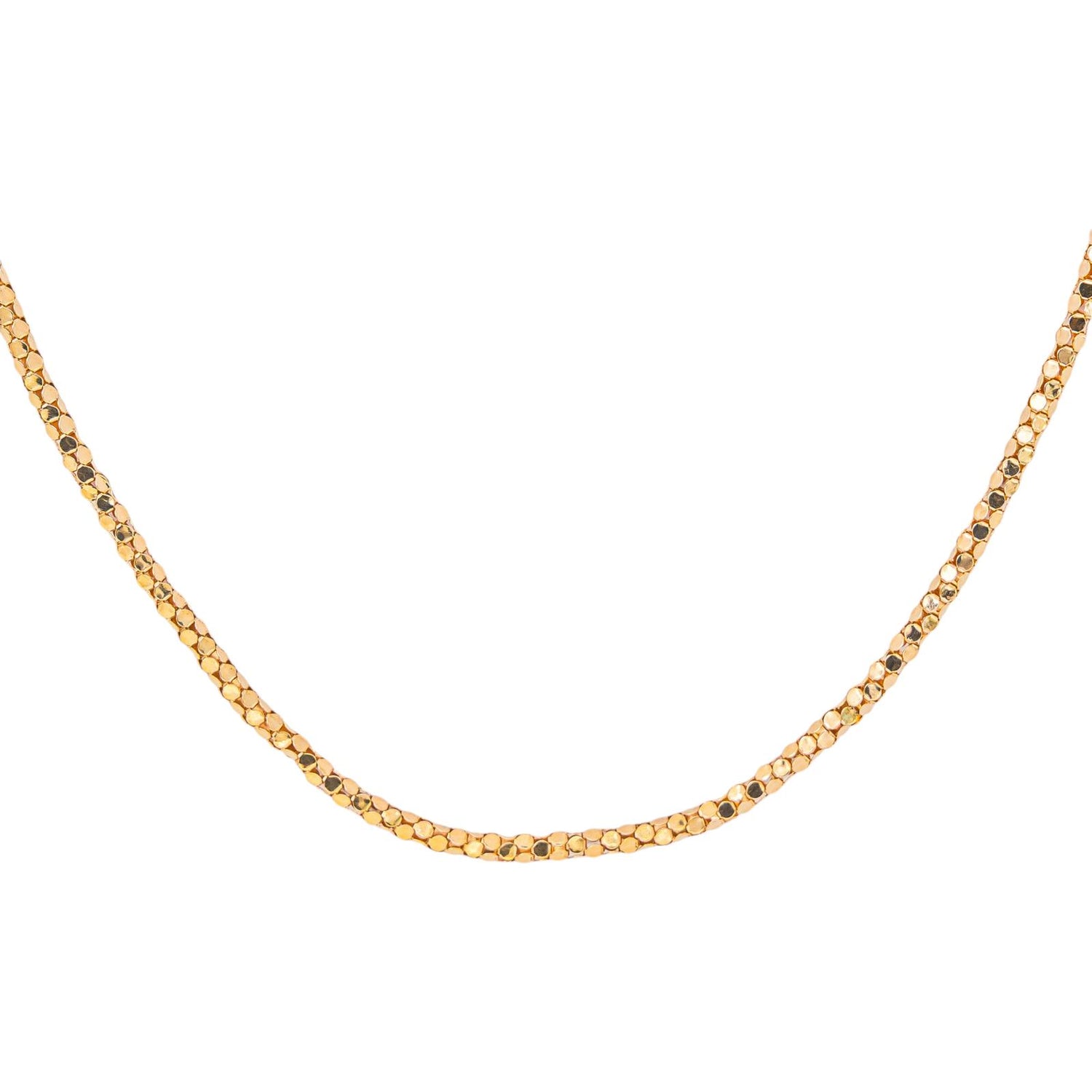 Collier Maille souple Or rose
