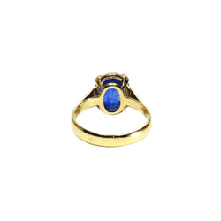Bague en or jaune et saphir
