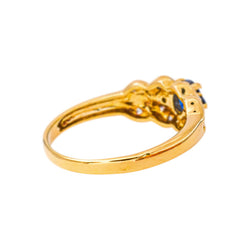 Bague Or jaune Saphir