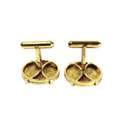 Boutons de manchette en or jaune