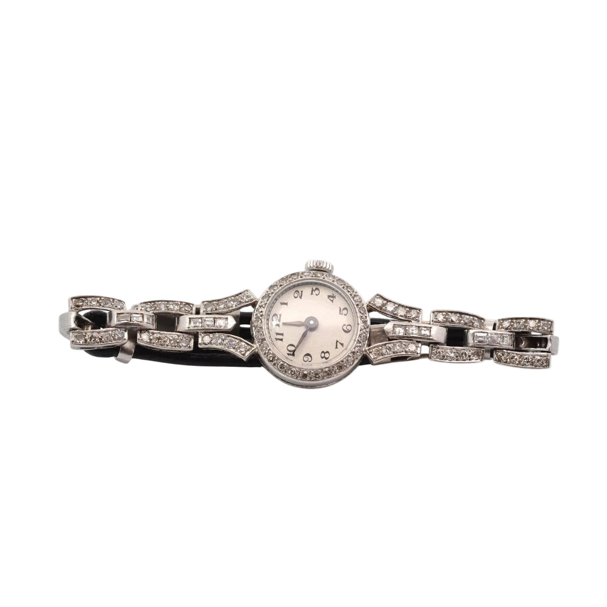 Montre en platine et diamants