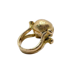 Bague en or jaune et diamants