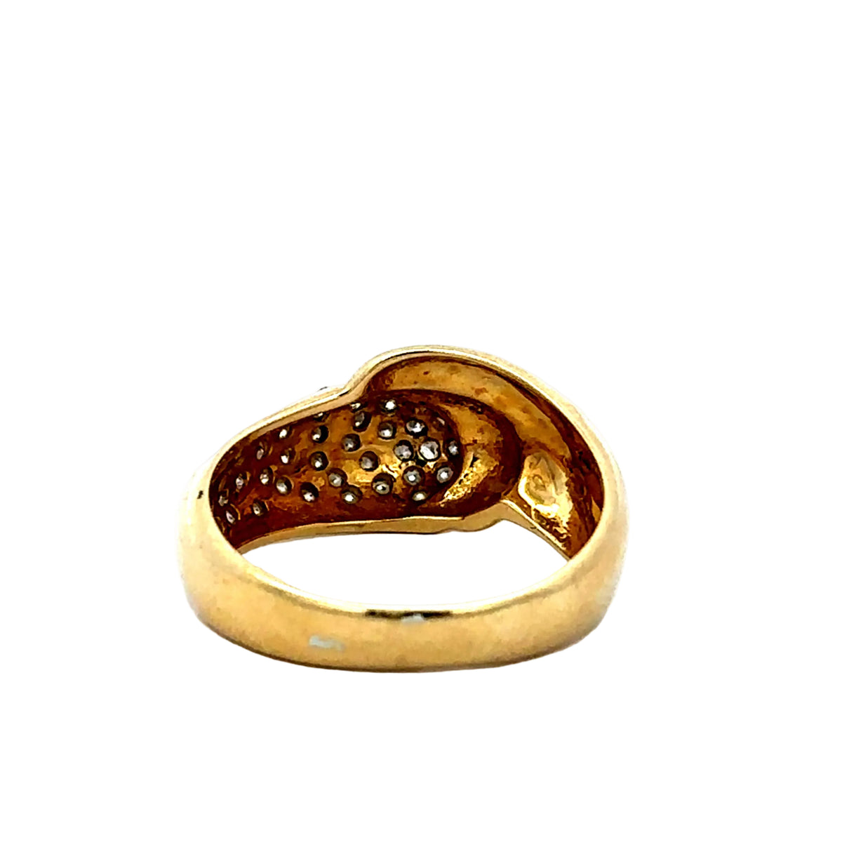 Bague Cocktail en or jaune et diamants