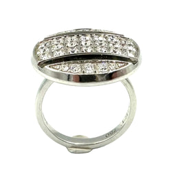 Bague Cocktail CHAUMET "Class One Croisière" en or blanc et diamants