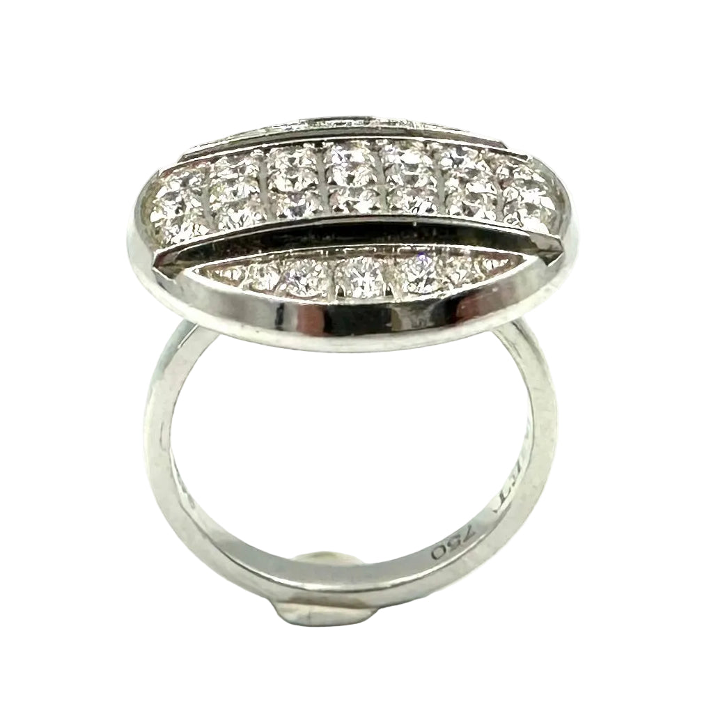 Bague Cocktail CHAUMET "Class One Croisière" en or blanc et diamants